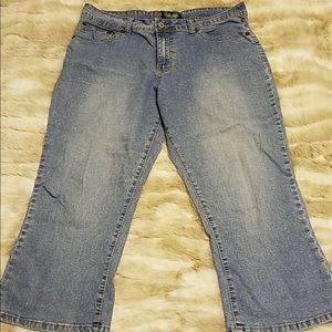 Angel’s Jeans capris with gem on pockets